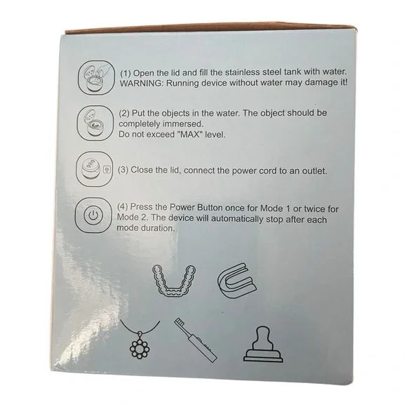 Ultrasonic Retainer Cleaner with UV Sterilization NWT - Picture 4 of 10